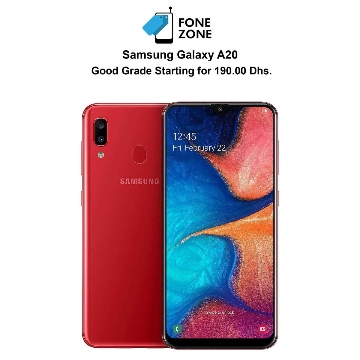 Samsung Galaxy A20 Red at the Best Price on