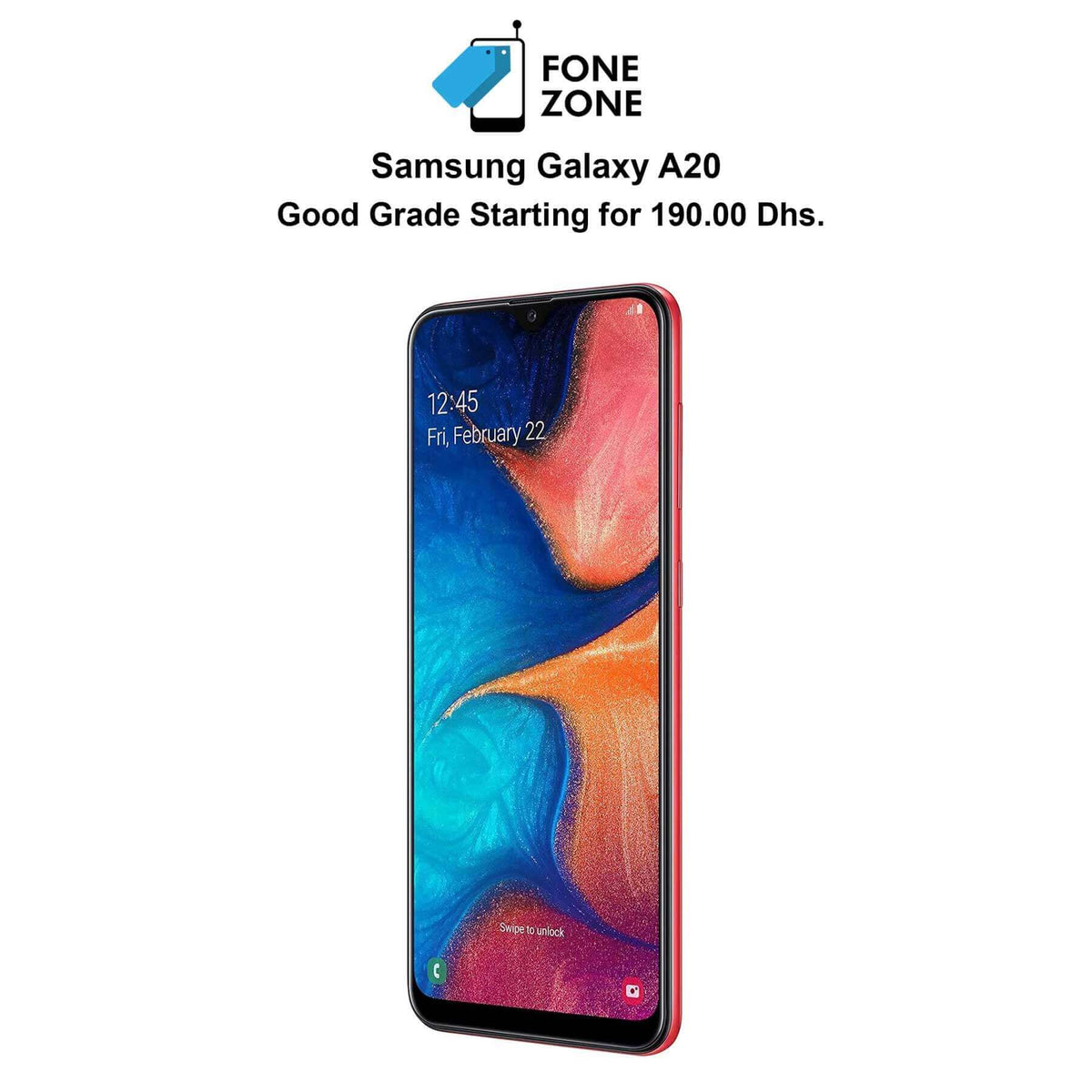 Samsung Galaxy A20 Red - At