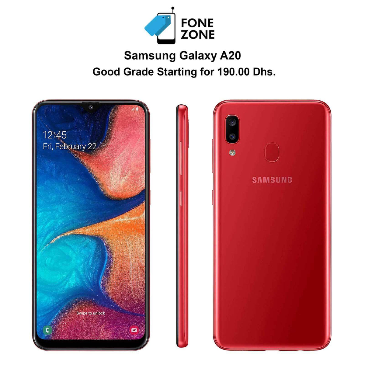Shop for Samsung Galaxy A20 (Red) in