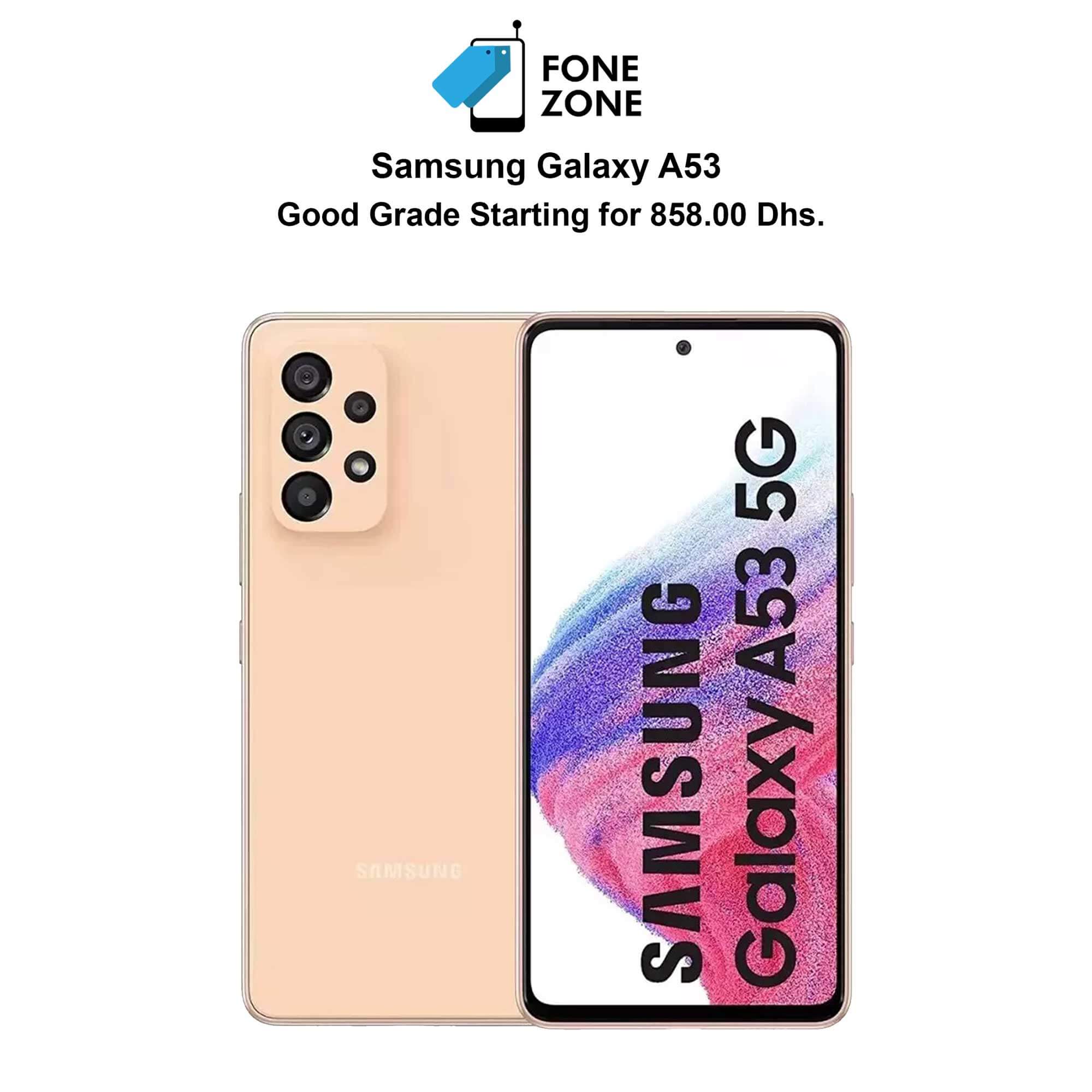 Samsung Galaxy A53 6GB RAM Single Sim 128GB Peach