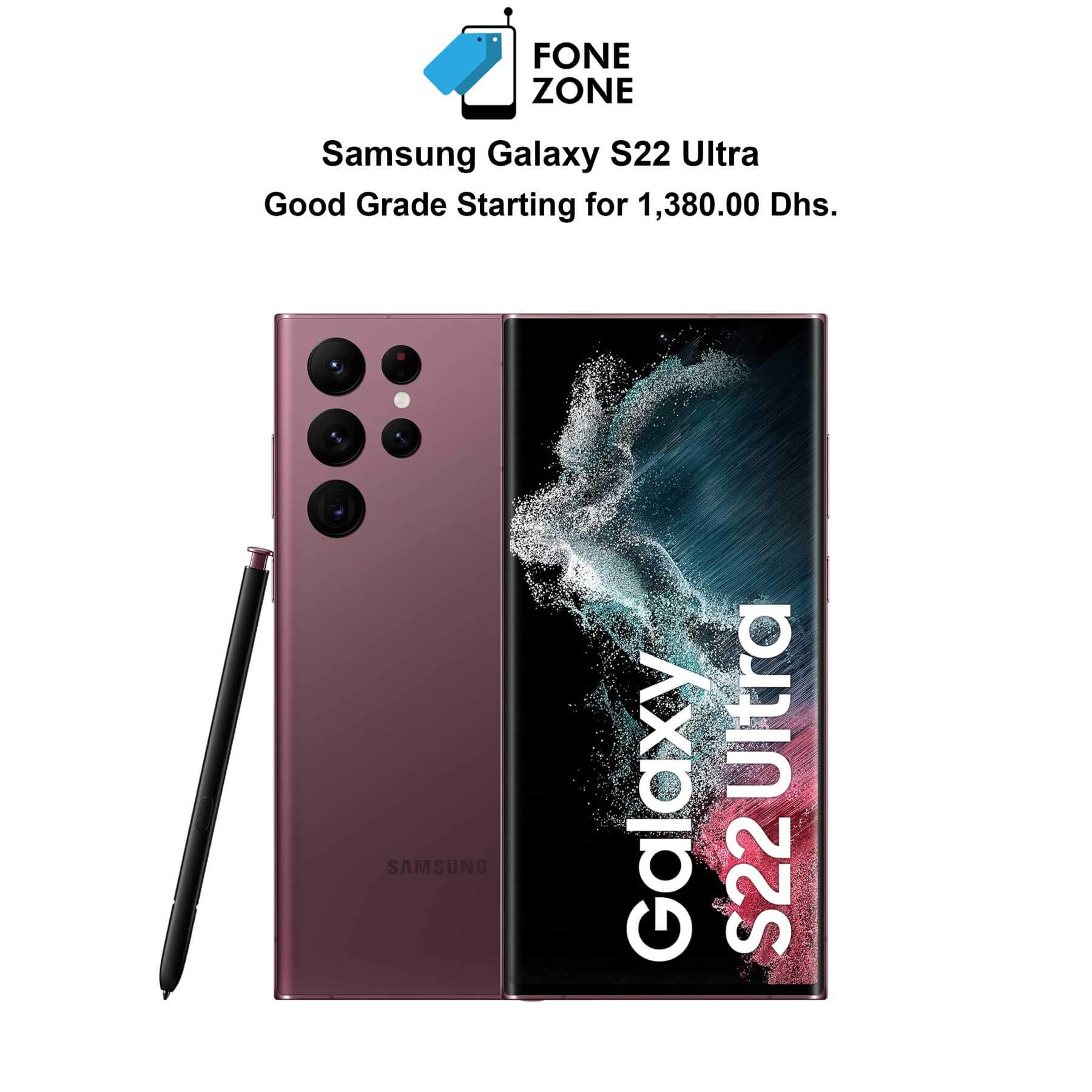 Samsung Galaxy S22 Ultra 256GB 12GB RAM Sim Burgundy