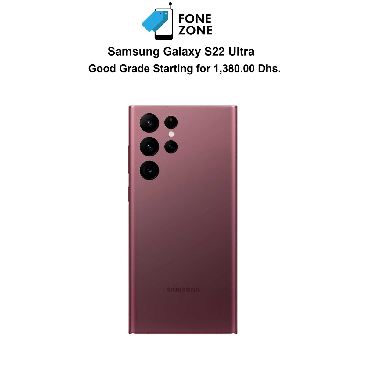 Buy Samsung Galaxy S22 Ultra (Burgundy) Online at Best Price in