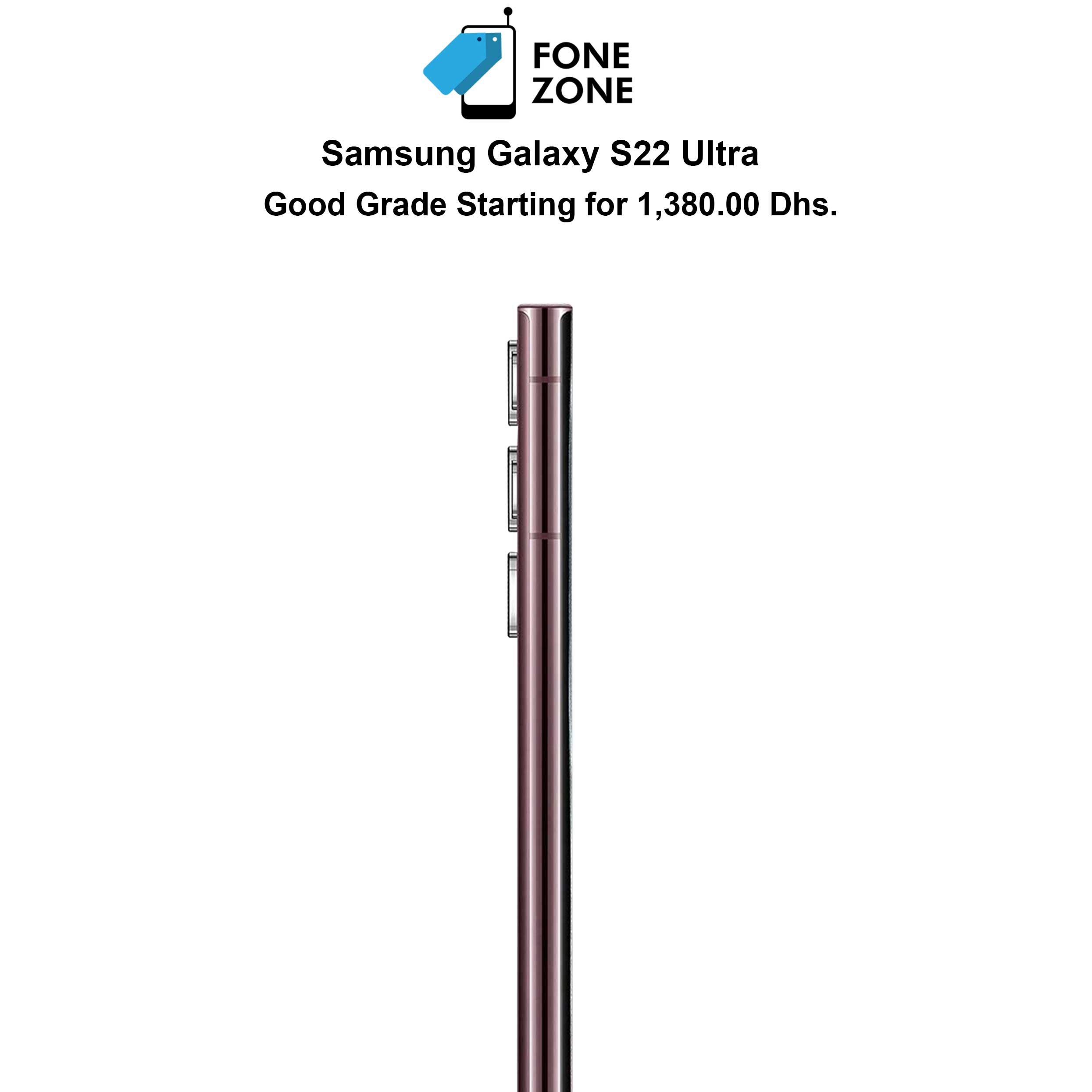 Samsung Galaxy S22 Ultra 256GB 12GB RAM Burgundy - Price