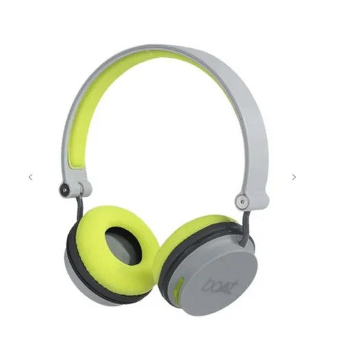 boAt Rockerz 400 Bluetooth On Ear Headphones With Mic With Upto 8 Hours,Grey/Green Brand New