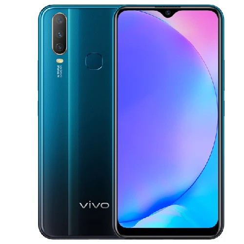 Vivo Y17 128GB, 6GB Ram single sim Peacock Blue