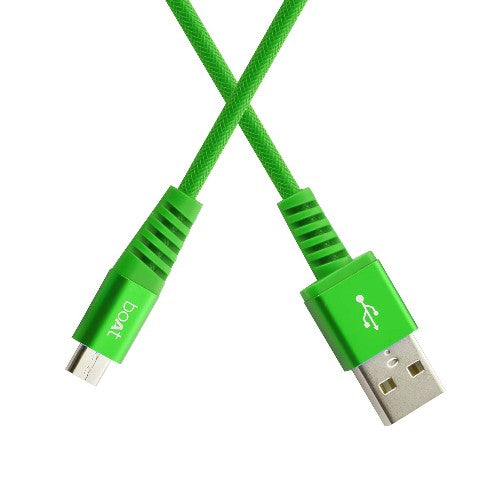  boAt Rugged V3 Braided Micro USB Cable (Ivy Green) Brand New