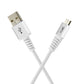 boAt Rugged V3 Braided Micro USB Cable (Pearl White) Brand New