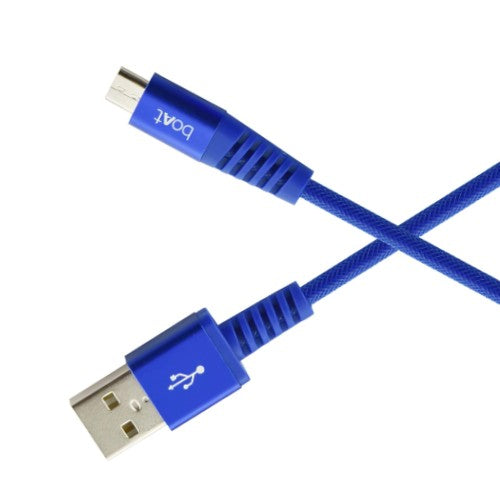  boAt Rugged V3 Braided Micro USB Cable for Personal Computer (Cobalt Blue) Brand New