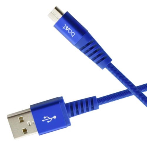  boAt Rugged V3 Braided Micro USB Cable for Personal Computer (Cobalt Blue) Brand New