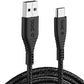 boAt A400 USB Type-C to USB-A 2.0 Male Data Cable, 2 Meter (Black) Brand New