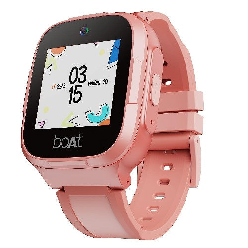 boAt Wanderer Kid's Watch with 1.4" HD Display, 4G Sim Enabled,IP68 Waterproof,Coral, Brand New