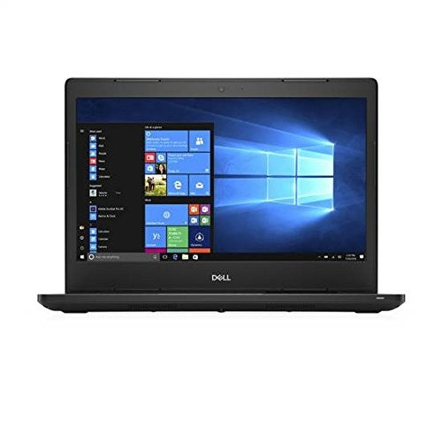 Dell Latitude 3480 laptop showing Windows 10 interface on screen with a sleek design and black body.