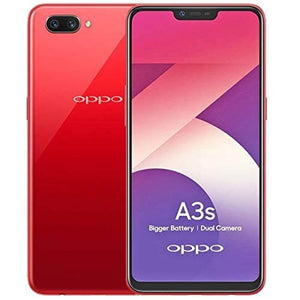 Oppo A3s 64GB storage 4GB RAM Red color smartphone in KSA