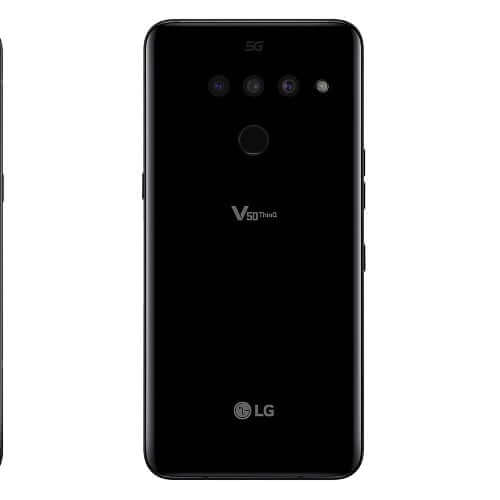674)LG V50 ThinQ 128GB ブラック SIMフリー