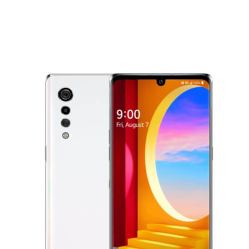 LG Velvet 128GB Storage, 6GB RAM Aurora White Smartphone