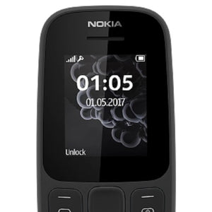 Nokia 105 Dual SIM - 8 MB, 2G - Black Brand New