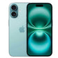 Apple iPhone 16 Plus in mint color showcasing front and back design with dual cameras.