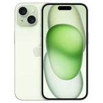 Apple iPhone 15 Plus in light green showcasing sleek design and vibrant display.