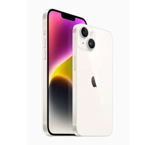 Apple iPhone 14 Starlight, in