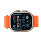 Apple Watch Ultra 2 [GPS + Cellular 49mm] Smartwatch with Rugged Titanium Case & Orange Ocean Band One Size.