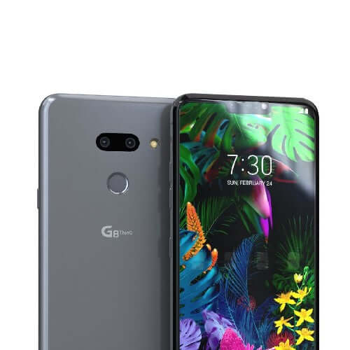 LG G8 ThinQ 128GB Storage, 6GB Ram Platinum Gray- Fonezone