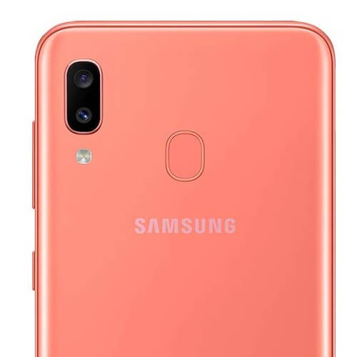 Samsung Galaxy A20 Single SIM Coral Orange 3GB RAM 32GB in | Camera