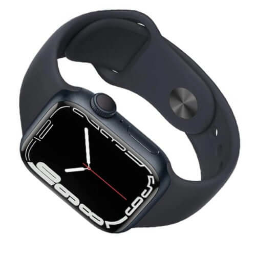 Apple Watch Series 7 (GPS, 41mm) Smart watch - Midnight Aluminium Case with Midnight Sport Band - Regular. Fitness Tracker