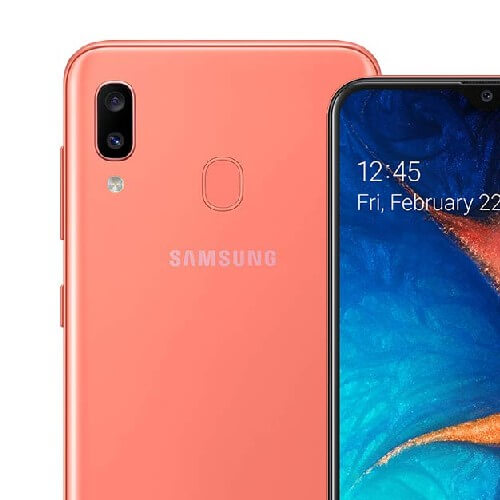 Shop Samsung Galaxy A20 32GB 3GB Ram Single Sim Coral Orange