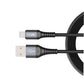  boAt LTG 550v3 Lightning Apple MFi Certified Cable , 1m Length & 10000+ Bends Lifespan(Mercurial Black) Brand New