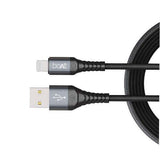 boAt LTG 550v3 Lightning Apple MFi Certified Cable , 1m Length & 10000+ Bends Lifespan(Mercurial Black) Brand New