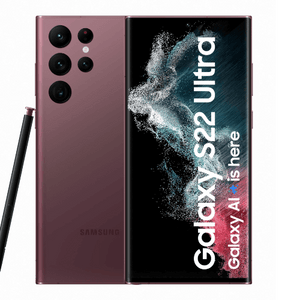 Samsung Galaxy S22 Ultra 256GB 8GB Ram Burgundy - Available in Sharjah and
