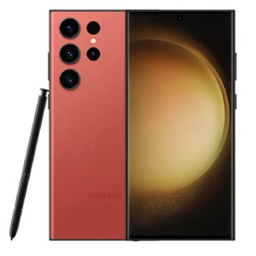 Samsung Galaxy S22 Ultra 256GB Red smartphone at best deals in Saudi Arabia