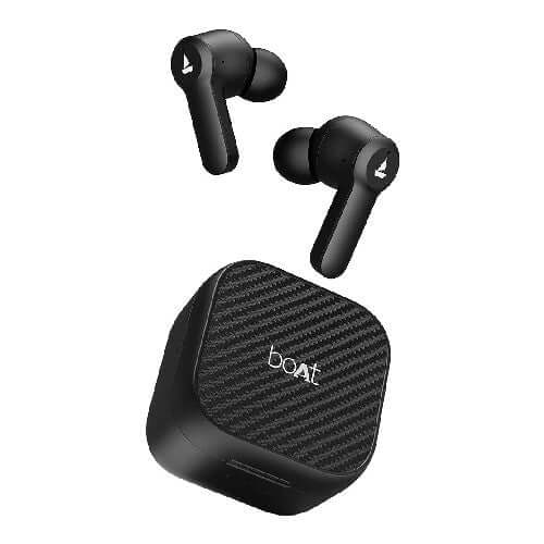 boAt Airdopes Fuel in Ear Headphones with (Classic Black)