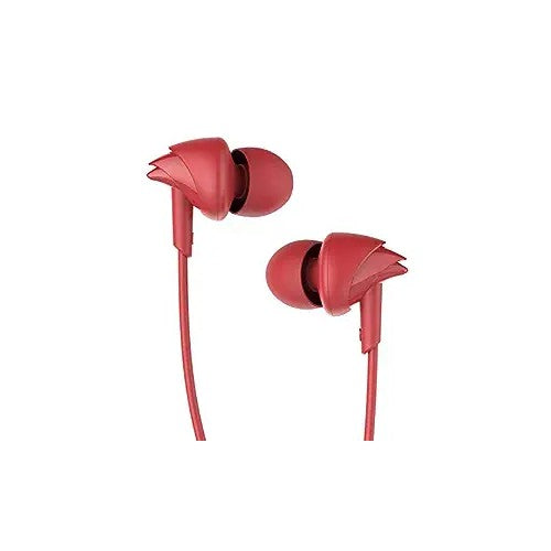 boAt Bassheads 100 in Ear Wired Earphones with Mic(Furious Red)Brand New