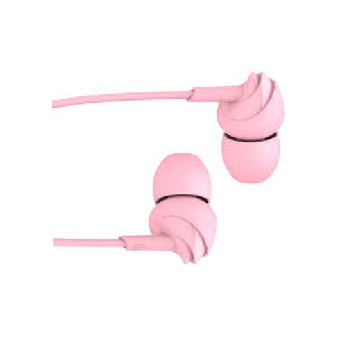 boAt Bassheads 100 in Ear Wired Earphones with Mic(Taffy Pink) Brand New