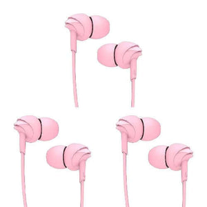 boAt Bassheads 100 in Ear Wired Earphones with Mic(Taffy Pink) Brand New