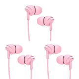 boAt Bassheads 100 in Ear Wired Earphones with Mic(Taffy Pink) Brand New
