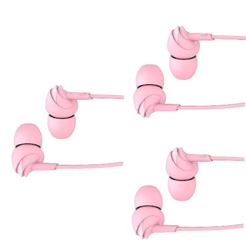 boAt Bassheads 100 in Ear Wired Earphones with Mic(Taffy Pink) Brand New