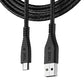 boAt Micro USB 55 Tangle-free, Sturdy Micro USB Cable with 3A Fast Charging ,Extended 1.5m Length Black Brand New