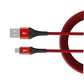 boAt Micro USB 550 Stress Resistant, Tangle-Free, Sturdy Cable with 3A Fast Charging,Extended 1.5m Length(Martian Red) Brand New