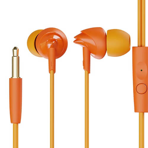 boAt Bassheads 100 Wired Earphones with Mic (Mint Orange)