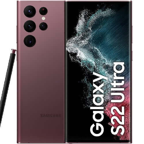Samsung Galaxy S22 Ultra 256GB 12GB RAM Burgundy for Sale in