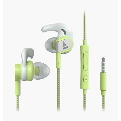  boAt Bassheads 242 in Ear Wired Earphones with Mic(Spirit Lime) Brand New