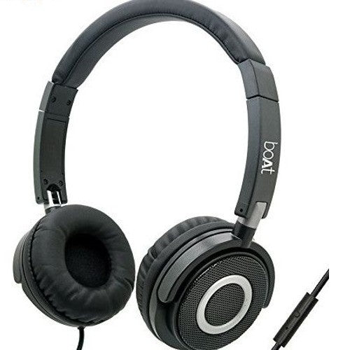  boAt BassHeads 900 On-Ear Wired Headphone with Mic, Black Brand New