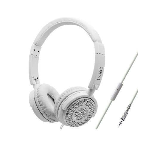 boAt BassHeads 900 On-Ear Wired Headphones- (White)
