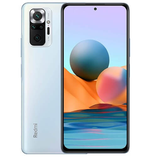 Redmi Note 10 Pro 128GB 6GB RAM Glacier Blue single SIM powerful phone in Saudi Arabia
