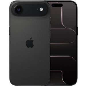 Apple iPhone Air displayed from the back and front, showing the sleek design and camera features.