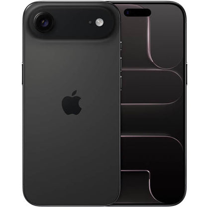 Apple iPhone Air displayed from the back and front, showing the sleek design and camera features.
