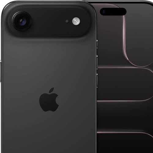 Apple iPhone Air showcasing the back design and dual camera features in sleek black color.