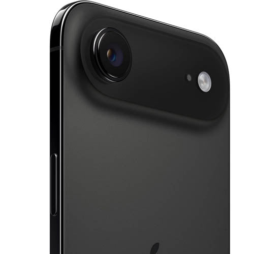 Close-up of the Apple iPhone Air camera lens and body, showcasing sleek design and modern technology.